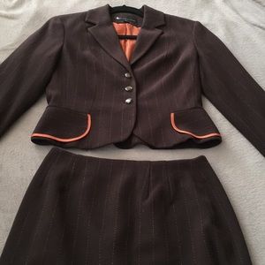 Larry Levine Peplum Blazer & Skirt Suit